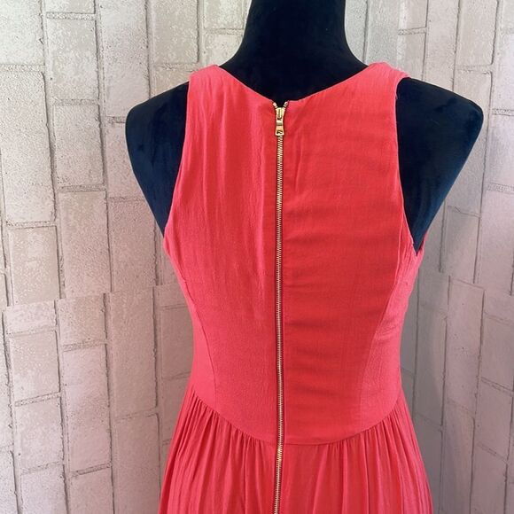 La Vi Anthropologie coral midi dress - Picture 8 of 10